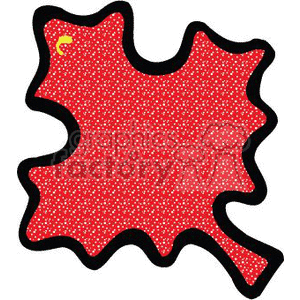 Red leaf clipart. Commercial use image # 151702