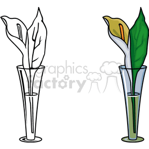 plant vase clipart. Commercial use image # 151711
