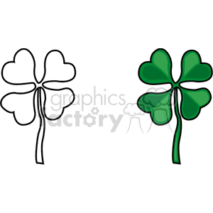 four leaf clovers clipart. Commercial use image # 151766