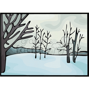 winterforest clipart. Royalty-free image # 152834