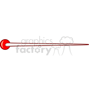 clipart - red top pin.
