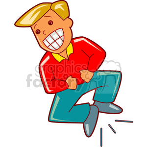   fathers day labor day happy jump joy congratulations celebrate celebration boy boys people man teenager teenagers guy hyper excited jumping bouncing bounce  joy201.gif Clip Art People  juveniles juvenile kid kids child children