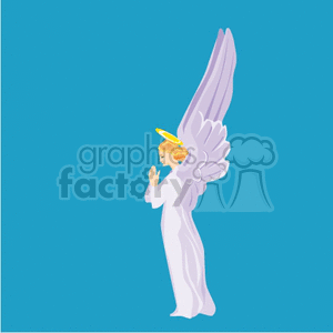   angel angels heaven  halo golden wing wings holy christmas angel009.gif Clip Art People Angels 
