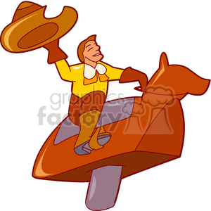 Mechanical bull clipart. Commercial use image # 156847