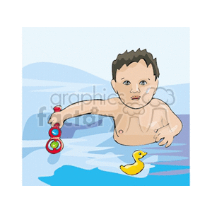  child children boy boys kid kids swim swimming duck  boyinthesea.gif Clip Art People Kids 
