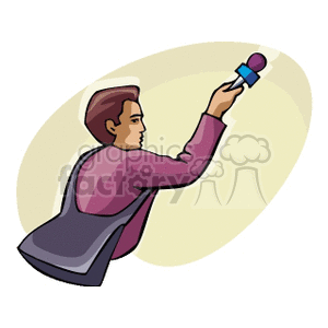 journalist clipart. Royalty-free image # 160256