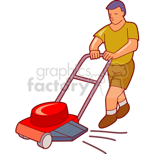   lawn mower mowers lawnmowers grass cut cutting  lawnmower300.gif Clip Art People Occupations 