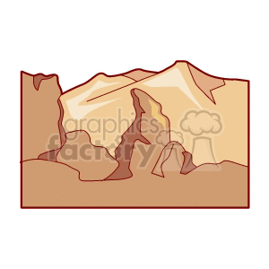   sand desert mountain mountains  desert500.gif Clip Art Places 