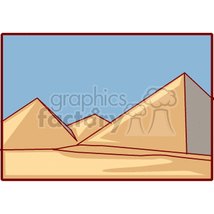   sand desert pyramid pyramids egypt egyptian  egypt400.gif Clip Art Places 