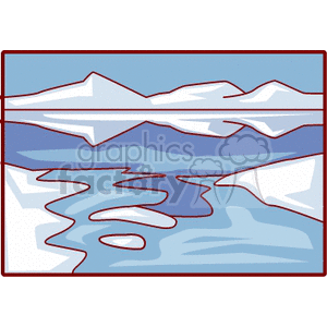   ice iceberg icebergs bergs berg artic froozen Clip Art Places 