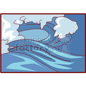   ocean wave waves water  wave406.gif Clip Art Places 
