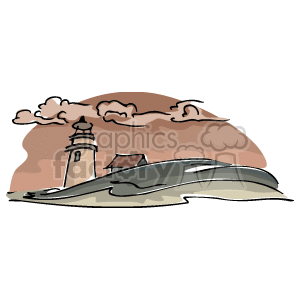  east coast coasts ocean oceans beach water lighthouse lighthouses   eastcoast_c_031 Clip Art Places 