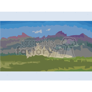   mountain mountains land  landscape21411.gif Clip Art Places Landscape 