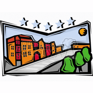 city street clipart. Royalty-free image # 163484