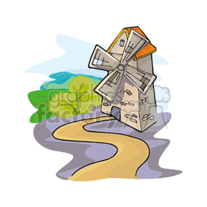 windmill clipart. Commercial use image # 163568