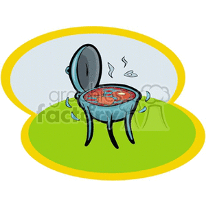   picnic basket baskets food lunch grill grilling barbqeue barbeques  picnic02.gif Clip Art Places Outdoors 