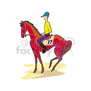  Equestrian horse horses race raceing jockey jockies guy guys man men people  rest2.gif Clip Art Places Outdoors horseback 17