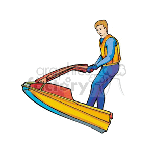 scooterman clipart. Commercial use image # 164008