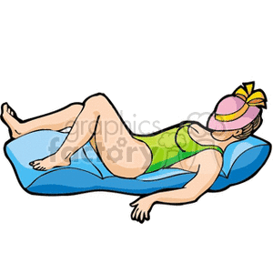 womanwaterbed clipart. Commercial use image # 164100