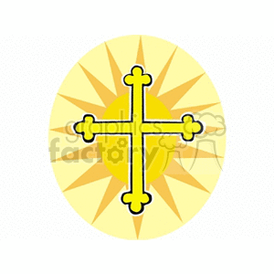 Botonee cross. clipart. Royalty-free image # 164358