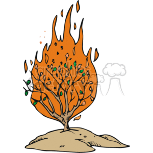 Burning Bush clipart. Royalty-free image # 164649