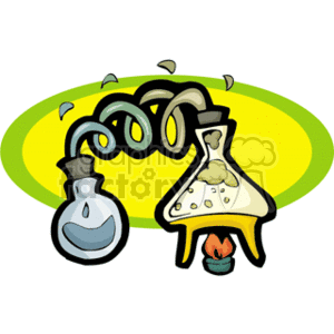 cartoon test tubes clipart. Commercial use image # 165290