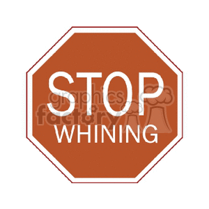 stop whining clipart. Commercial use image # 166929