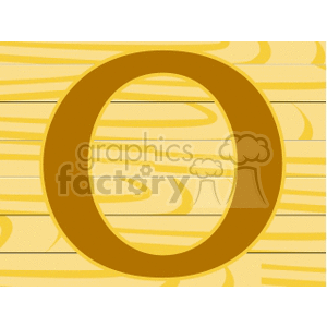 Letter O with Wood Background clipart. Royalty-free image # 167043