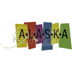 Alaska Banner clipart. Commercial use image # 167553