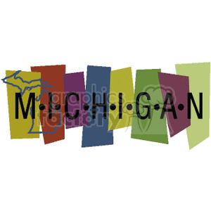   Michigan  Michigan.gif Clip Art Signs-Symbols States 