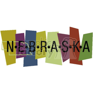 Nebraska Banner clipart. Royalty-free image # 167578