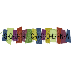 South Carolina Banner clipart. Royalty-free image # 167584