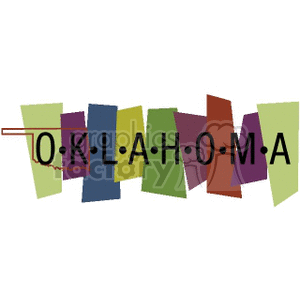 Oklahoma banner clipart. Commercial use image # 167587