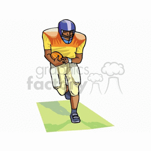   football player players nfl sport sports footballs  booter2.gif Clip Art Sports 