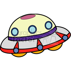 cartoon UFO clipart. Commercial use image # 168054