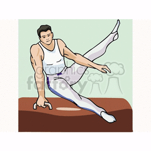 gymnast clipart. Commercial use image # 168280