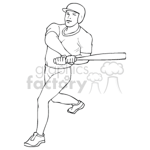  baseball player   Sport139_bw Clip Art Sports Baseball 