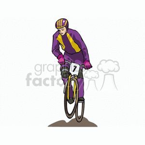 bicyclist3 clipart. Commercial use image # 168586