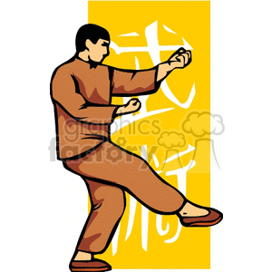   martial arts karate self defense kick kicking  kick001.gif Clip Art Sports Martial Arts 
