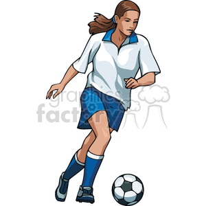   girl girls teenager soccer player players ball balls kick sports sport  Soccer001c.gif Clip Art Sports Soccer 