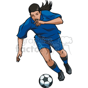   girl girls teenager soccer player players ball balls kick sports sport  Soccer007c.gif Clip Art Sports Soccer 