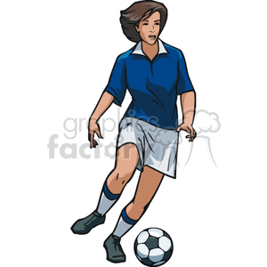   girl girls teenager soccer player players ball balls kick sports sport  Soccer009c.gif Clip Art Sports Soccer 