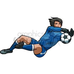   girl girls teenager soccer player players ball balls kick sports sport  Soccer017c.gif Clip Art Sports Soccer goalkeeper
