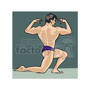 bodybuilder2 clipart. Royalty-free image # 170171