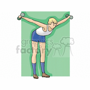   weight lifting weights barbell barbells fitness exercise exercising  eurhythmics9.gif Clip Art Sports Weight Lifting 