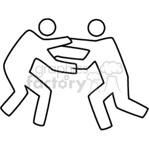 wrestling704 clipart. Commercial use image # 170241