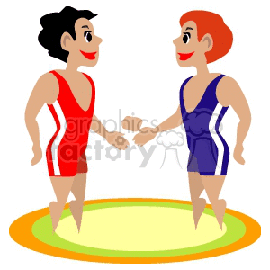 1004wrestling006 clipart. Royalty-free image # 170254