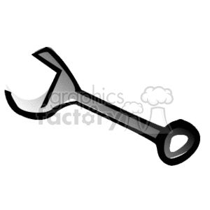 tool tools wrench wrenches  0627BOXOPENWRENCH.gif Clip Art Tools mechanic open-end