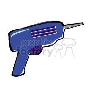 Blue drill clipart. Commercial use image # 170263