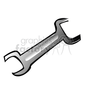 Double open end wrench clipart. Royalty-free image # 170265